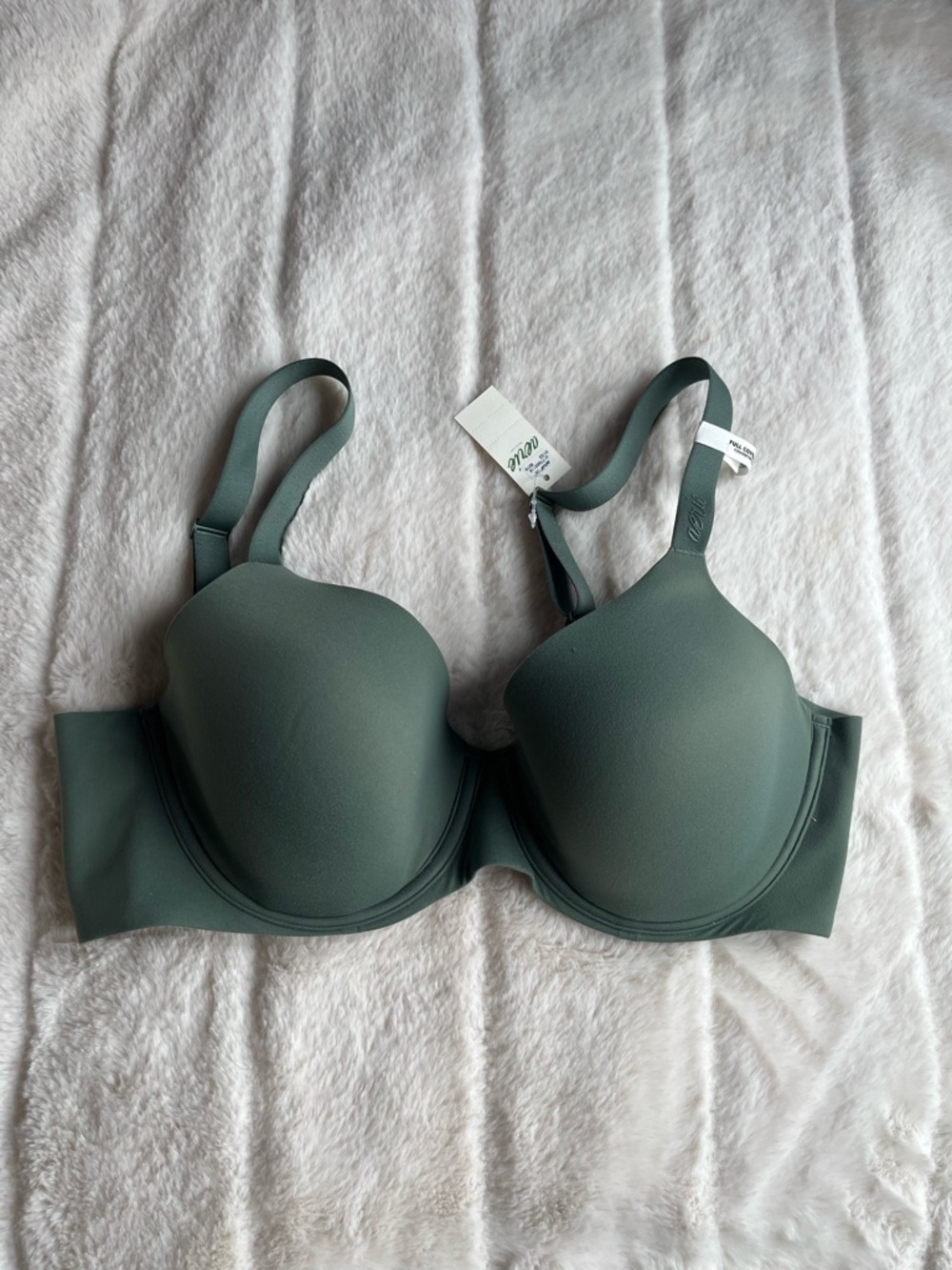 aerie green tshirt full coverage wired bra size 36c